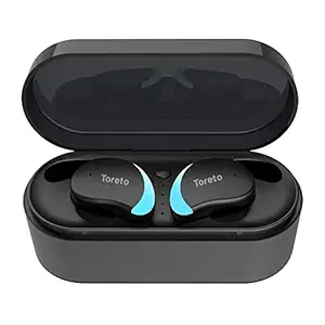 Toreto Torbuds-277 Truly Wireless Bluetooth In Ear Earphone with Mic (Black)