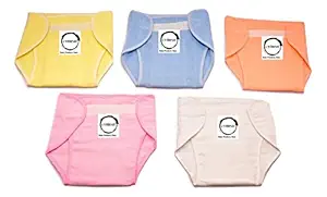 Chirsh New Born Baby Muslin Cloth Nappies/Nappy Soft & Comfortable (0-6 Months (Medium))