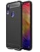 Price comparison product image TTVie Case for Xiaomi Redmi Note 7 / Note 7 Pro, Ultra Slim Flexible TPU Shock Absorption and Carbon Fiber Bumper Protective Cover Case for Xiaomi Redmi Note 7 / Note 7 Pro 6.3" Smartphone, Black