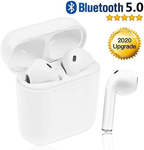 Écouteurs Intra-Auriculaires sans Fil Bluetooth - Casque stéréo Sport 3D - avec étui de Chargement 24H et Microphone intégré pour Samsung/iPhone/Android/Airpod 2020 Touch Airpods-1.