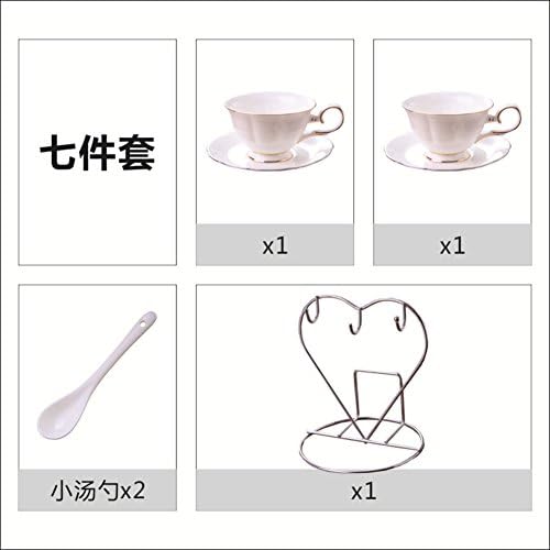 European style Ceramic coating Coffee cup Coffee cup set Coffee cup Dish spoon-K