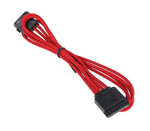 BitFenix Adapter (Molex zu SATA), 45 cm rot/schwarz - 2