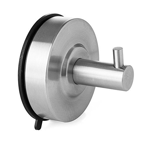 Preisvergleich Produktbild Sehr stabiler und formschöner, moderner Wandhaken, Garderobenhaken Kleiderhaken A6260 mit Saugbefestigung, Haken Huthaken Garderobe Wandhaken aus Edelstahl von Kobert-Goods