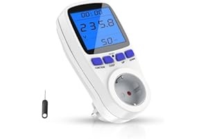 ‎PIASHOW Stromzähler für Balkonkraftwerk, Stromzähler für Steckdose, Strommessgerät für die Steckdose, Mini PV Anlage, Mini Solaranlage, Stromverbrauchsmesser mit Überlastsicherung Maximale Leistung 3680W/16A