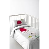 Haciendo el Indio Little Mermaid - Funda nórdica + funda de almohada + sábana bajera (Cuna 60cm)