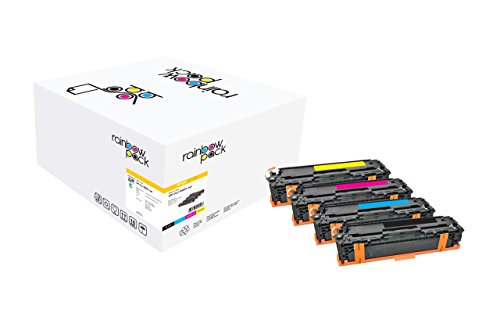 Freecolor CF210X/11A/12A/13A für HP Color LaserJet M251,Rainbow Kit, Premium Toner, wiederaufbereitet 2400/1800 Seiten, bei 5% Deckung, schwarz - 2