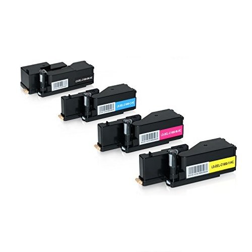 Logic-Seek Toner für Dell C1660 W, 4-er Pack