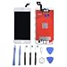 Produktbild Hepooya LCD Display für iPhone 6S Plus Bildschirm, LCD Touchscreen für iPhone 6S Plus Display Komplett Bildschirm Reparatur Glas mit Werkzeuge und Magnet Schraubenkarte (Weiß)