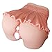 Produktbild Pussy Ass Masturbator Silicone 3D Realistic Butt Vagina und Anal Stroker für Paare Doggie Style Men Masturbation Rock 3.2 Pound,Pink