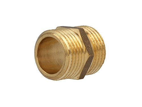 Messing Doppelnippel 1/2" x 1/2"