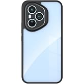 Elfia Honor 400 Pro ile Uyumlu Şeffaf Silikon Kamera Korumalı Kılıf, New Roll Siyah