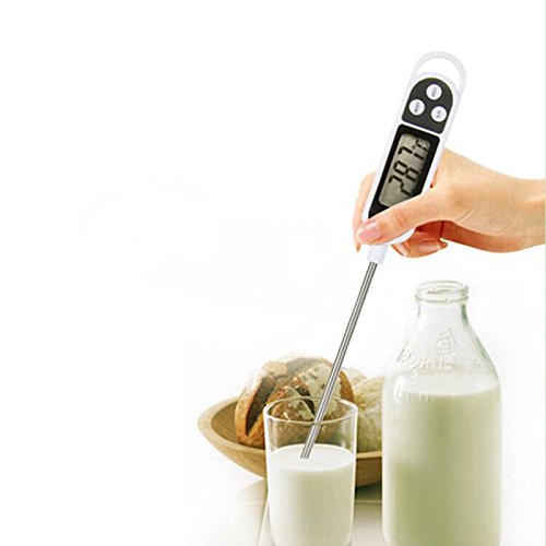 Thermometer Digital mit LCD Display und langen Sonde für mündliche AXILAR Rektal Wasserbad Netzteil Fleisch Karamell - 2