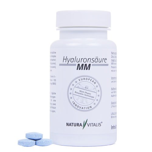 Preisvergleich Produktbild Natura Vitalis Hyaluronsäure MM - 120 Presslinge / Neue Freisetzungstechnologie