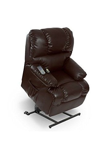 Sillón de relax Masaje Levanta Personas. Función calor. 10 programas. 10 intensidades. 8 motores. Doble mando. Temporizador. Ruedas. Polipiel de alta calidad. Bolsillo portaobjetos. Varios colores.