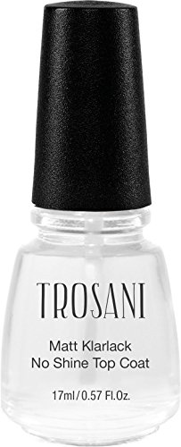 Trosani Matt Klarlack / No Shine Top Coat, 1er Pack (1 x 17 ml)