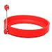 Produktbild L-DiscountStore Silikon-Eierring für Pfannkuchen, Frühstück, Sandwiches – Benedikt-Eier – Omelets und mehr Antihaft-Form rund rot rot 10 * 10 * 2cm