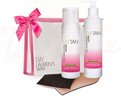 LW Tan Darker Than Dark Bronzing Kit Gift Set (Clear Bag)