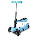 Produktbild Ancheer 3-in-1 Kleinkinder-Scooter | 3 Räder Mini Kick Scooter mit abnehmbarem Sitz, LED blinkt Räder und verstellbare Lenker für für Babys, Kleinkind und Jüngere Kinder,geeigneter Alter:3-8