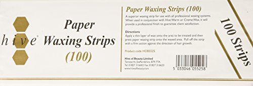 Hive Options Paper Waxing Strips - Pack of 100