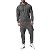 Produktbild Sannysis Herren Jogging Anzug Trainingsanzug Sweatshirt Hose Herbst Winter Freizeit Anzug Reine Farbe Top Hosen Sets Kapuzenjacke
