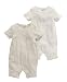 Mamas and Papas Unisex Baby 2 Pack Romper, Beige (Sand), 6-9 Months