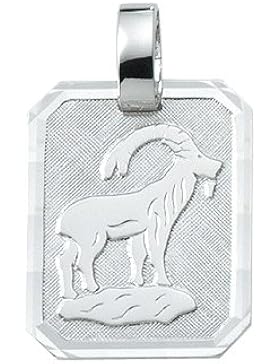 Silber 925 Sterling Silver Sternzeichen Anhänger - Steinbock - B. 15,6 mm - H. 19,3 mm