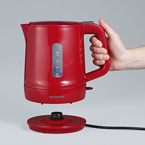 Severin WK 3384 Wasserkocher „START“, rot / grau - 2