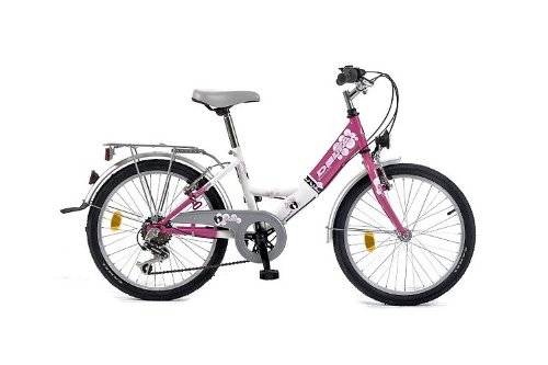 Mädchenfahrrad 20 Zoll Fahrrad Kinderfahrrad 6 Gang Shimano mit Beleuchtung Pink