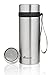 Produktbild Trinkflasche aus Rostfreiem Edelstahl mit Tee-Ei: 580ml Teeflasche Vakuum Thermobecher | Tee Reisbecher für Kaffee, Latte, Espresso, Cappucchino, Fitness-Shakes, Saft, Smoothies, Eiskreme| Obst-Infuser Teebereiter Umweltfreundlicher von Vaya
