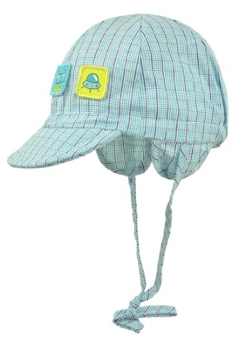 Döll Baby Boys Bindemütze mit Schirm 1413152635 Beanie Hat - turquoise - One size (Manufcaturer Size: 45)