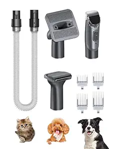 Proscenic P11 Smart/ P11/ P10 PRO/ P10 Pet Accessories Bundle (Hair Clipper/Brush/Comb/Soft Tube), Vacuum and Trim Pet Hair for Dogs, Cats and Other Animals