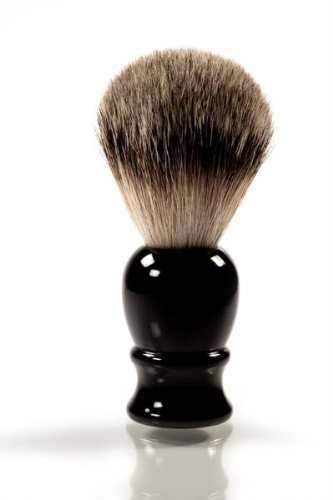 RAZZOOR Shaving Brush Black Badger Silvertip