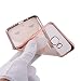 Galaxy J5 Prime Case Cover with Free Black Stylus Pen,Leeook Luxury Elegant Beautiful Cute Funny Pink Bunny Rabbit Electroplate Plating Frame Crystal Soft Gel Silicone TPU Case Cover Bumper for Samsung Galaxy J5 Prime