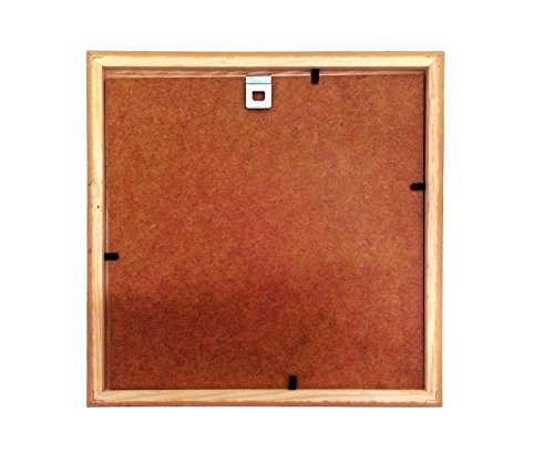 Holz – Rahmen für Bilder quadratisch 15×15 20×20 25×25 30×30 40×40 50×50 mit weißem Passepartout Rahmen zum Aufhängen Farbe Weiß – Format 40×40 - 2