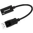 Honeywell Display Port to HDMI Adapter, 4K 3D Resolution with Surround Sound Audio Support, Male-Female Adapter, Compatible with LED Displays, Laptop, Gaming Console, Projector- Black