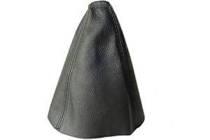 The Tuning-Shop Ltd For Mondeo MK3 2003-06 Gear Stick Gaiter Black Genuine Leather