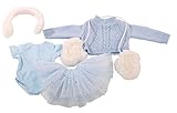 Götz 3402602 Kombination Skating Beauty - Schlittschuh Outfit Puppenbekleidung Gr. XL