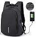 Produktbild RIONA Laptop-Rucksack mit USB-Ladeanschluss und Anti-Diebstahl Lock,14.1 Zoll Laptoptasche,Schulrucksack Daypack, Wasserdichte große Fach Computer Daypack Unisex Schule Sport Business