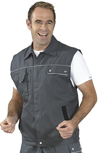 2163 Planam Arbeitsweste Canvas 320 grau/ schwarz