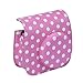 Produktbild Oyedens PU-Leder Polka Dot Kamera Tasche FüR Fujifilm Instax Mini 8 Mini-8s Rosa