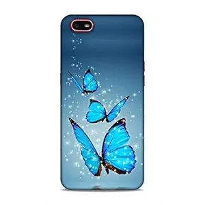 Lucent Crafts Premium Lovely Beautiful Slim Lightweight Shock Proof Hard Back Case Mobile Cover for Oppo A1k (Sizzling Amazing Butterflies Girl Girlish 3D Printed)