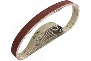 slipband, polerband för sandpapper, 10 stycken 25x760 mm A/O slipband P60-1000 Grov till finslipning bandsliptillbehör (korn: 800) (Size : 800)