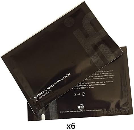 VIE INTIMATE FRESH 'N' UP WIPES -6 PACK