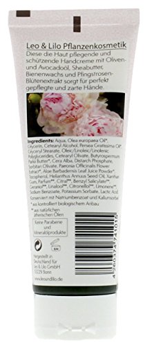 Pfingstrosen Handcreme 75 ml, intensive Pflege für sehr trockene und strapazierte Haut, zertifizierte Naturkosmetik mit wertvollen Pflanzenölen in Bio Qualität (kbA) - 2