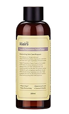 Klairs Supple Preparation Facial Toner 180ml, Alcohol Free, Paraben Free, No Cruelty, Eco-friendly by KLAIRS