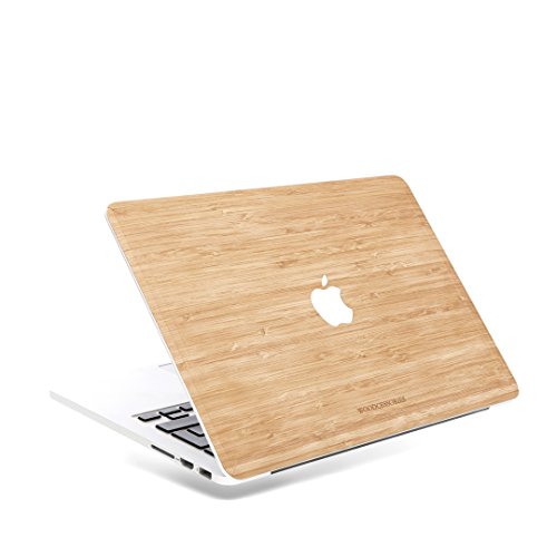 Woodcessories EcoSkin - MacBook 13 Air & Pro Cover, Schutz, aus echtem Holz, Apfellogo (FSC-zertifiziert - Bambus)