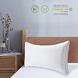 viewstar Kopfkissen 40x80 cm, 850g Mikrofaser Füllung, Super Weiche & Angenehme Schlafkissen, Bett Kissen für Allergiker Atmungsaktiv Komfort Seitenschläferkissen Fest Stützend Soft Hochwertig viewstar Kopfkissen 40x80 cm, 850g Mikrofaser Füllung, Super Weiche & Angenehme Schlafkissen, Bett Kissen für Allergiker Atmungsaktiv Komfort Seitenschläferkissen Fest Stützend Soft Hochwertig