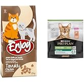Enjoy Tavuklu, Yetişkin, 15 Kg Kahverengi x1 + Pro Plan Sterilised Kısırılaştırılmış Kediler İ&ccedil;in Somonlu 400 Gram x1