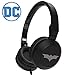Produktbild Tribe DC Comics - Stereo On-Ear Kopfhörer mit Mikrofon und Lautstärkeregler für Handy Smartphone iPhone 7, 6/6S, SE, 5, Samsung Galaxy etc. I Kopfhörer mit 3.5 mm Klinkenstecker - Batman
