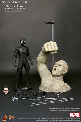 Spider Man 3 (black suit) 12 in wSandman